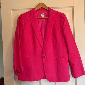 J. Crew Women's Bright Pink Blazer